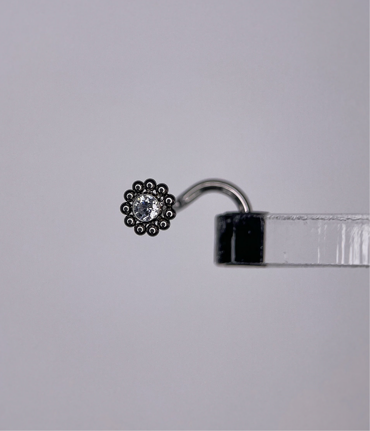 Gioiello per Naso a fiore con zircone CZ