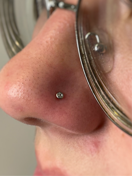 Gioiello per Naso con zircone CZ