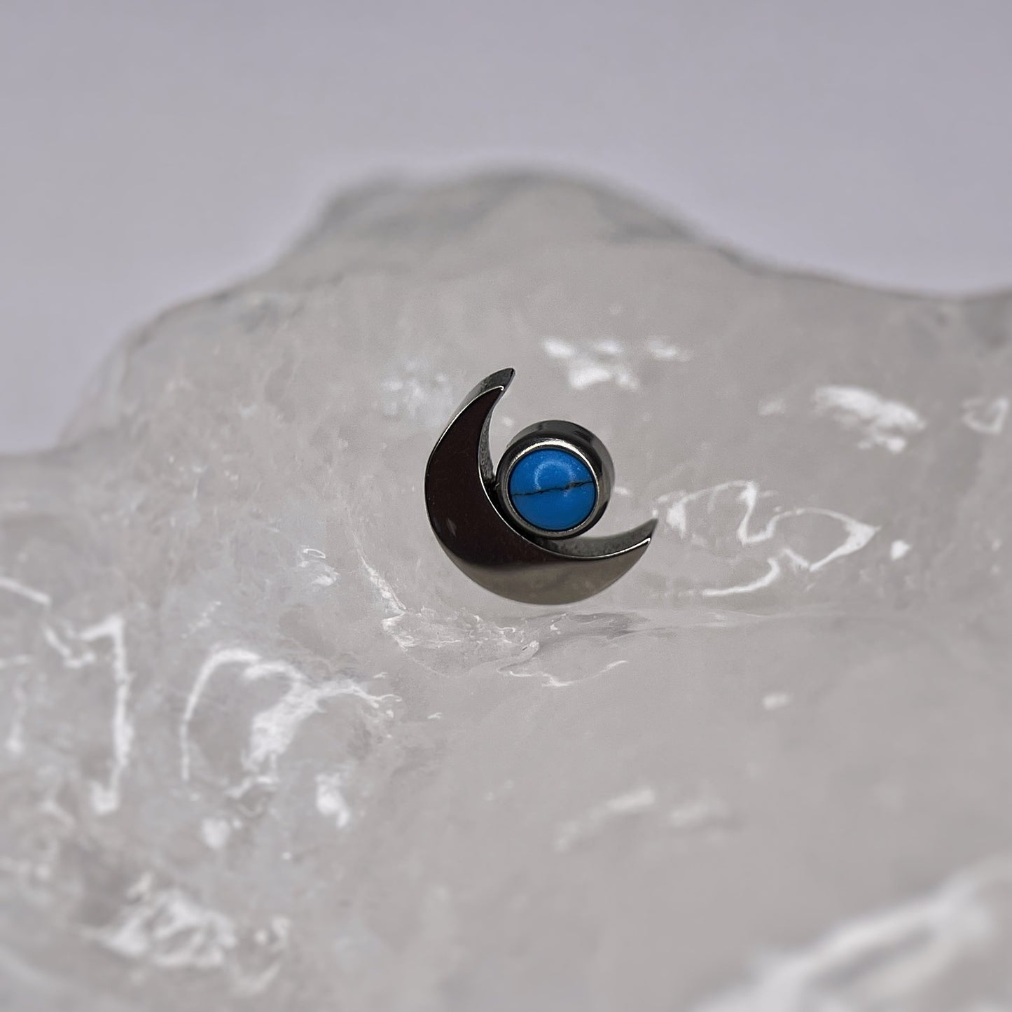 Luna con opale"faux turquoise"