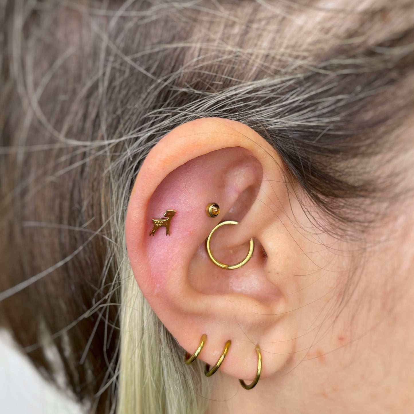 Bambi in titanio (gold PVD)