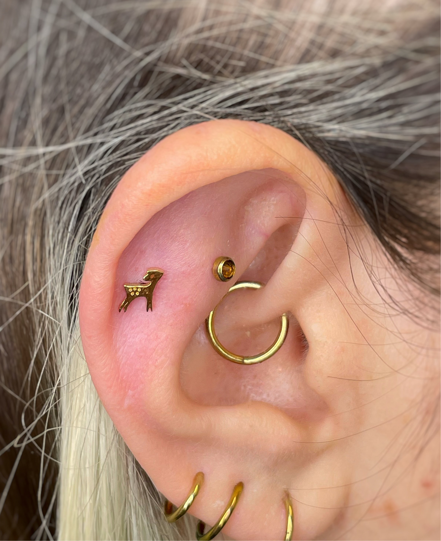 Bambi in titanio (gold PVD)