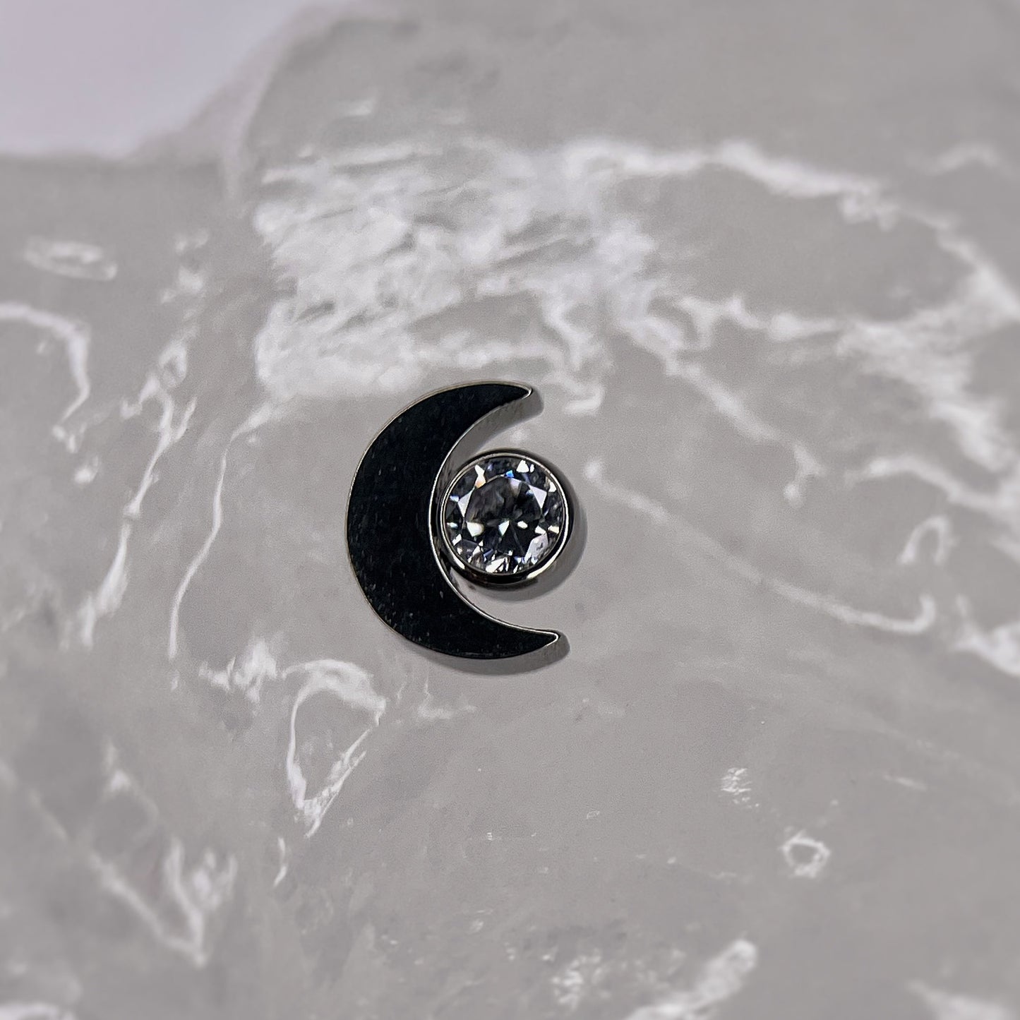 Luna con zircone cz