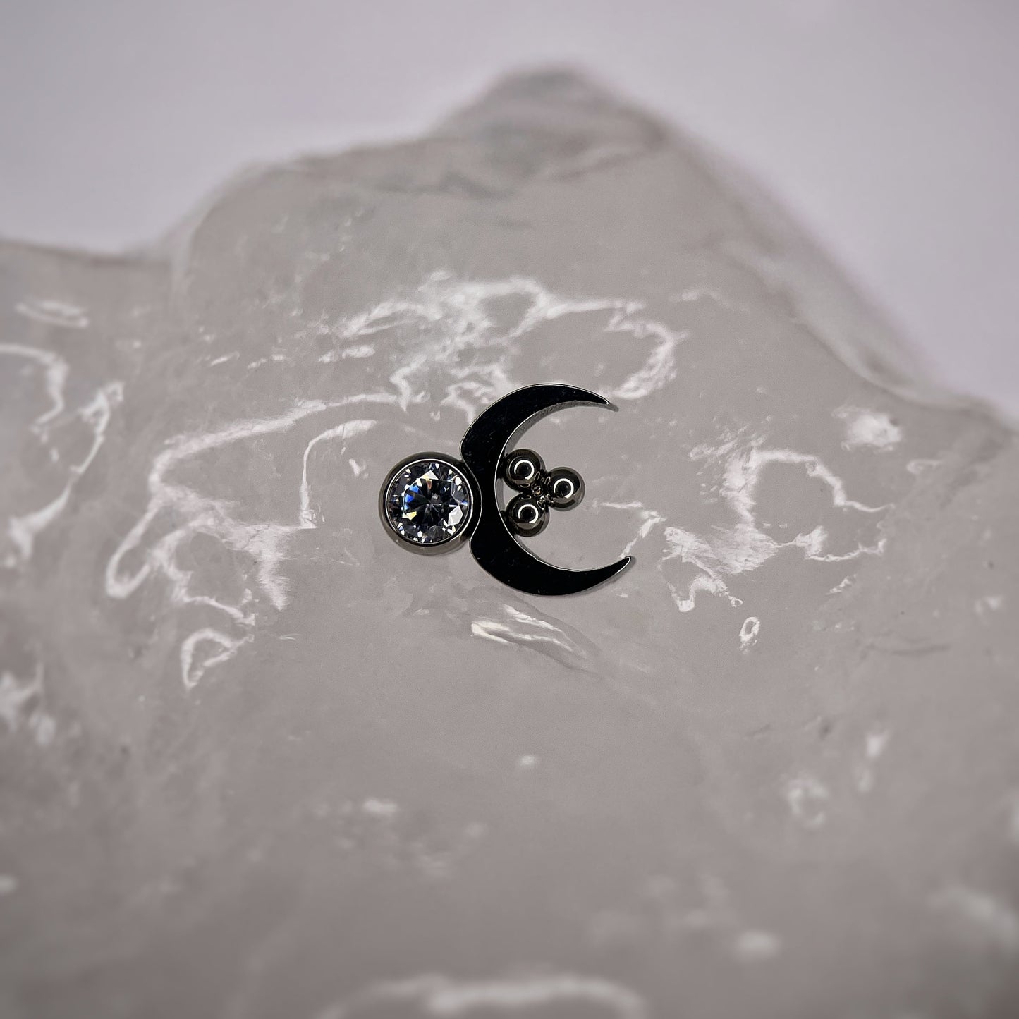 Luna slim con zircone cz e sferette