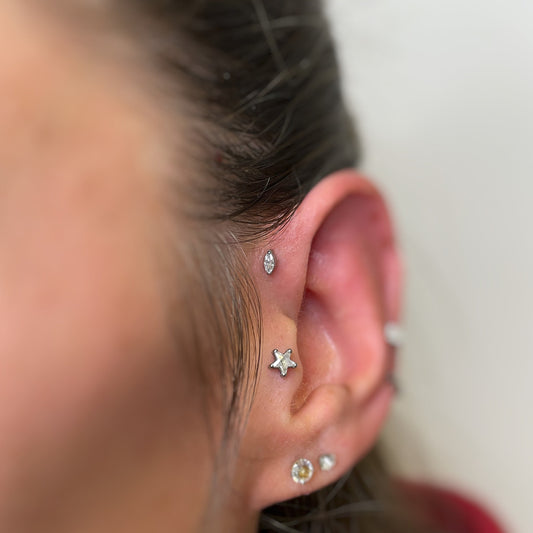 Fogliolina Zircone taglio Marquise