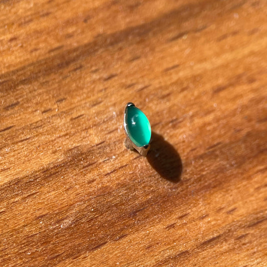 Green onix con base in titanio. ( Pietra naturale)