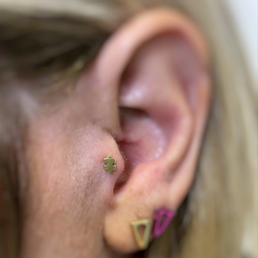 Puzzle in titanio (Gold PVD)