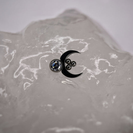 Luna slim con zircone cz e sferette