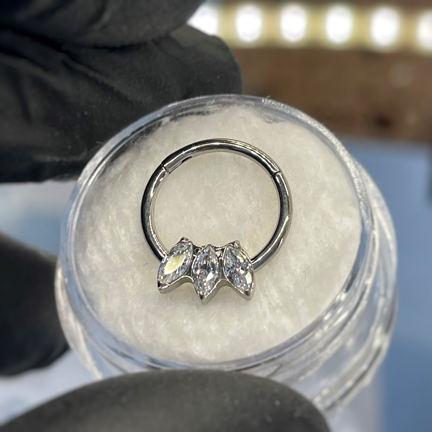 Anello Clicker in Titanio