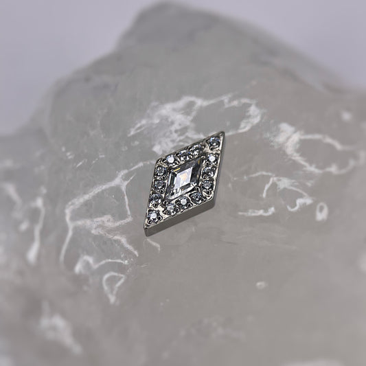 Diamond cut in titanio con zircone
