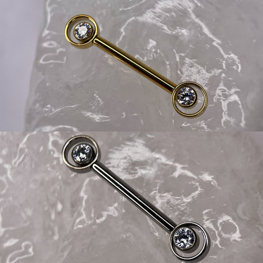 Gioiello per capezzolo, threadless 1.6x14mm